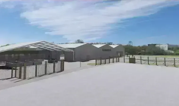 Ressourcerie métropolitaine provisoire. © MCA Architecture - Nantes Métropole