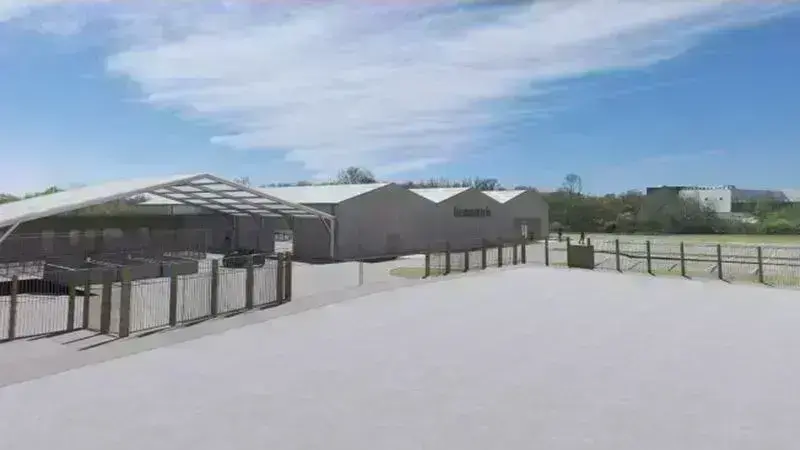 Ressourcerie métropolitaine provisoire. © MCA Architecture - Nantes Métropole