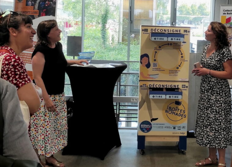 Le collecteur low-tech des Boites Nomades a été installé le 17 juin dans les locaux de Nantes Métropole au Champ de Mars.