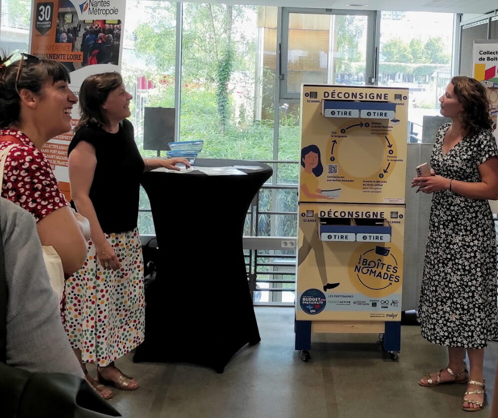 Le collecteur low-tech des Boites Nomades a été installé le 17 juin dans les locaux de Nantes Métropole au Champ de Mars.