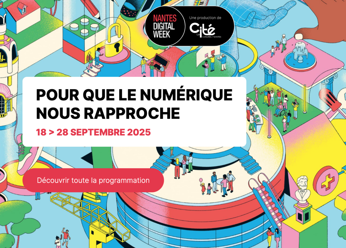 Capture d'écran de l'affiche de la 12e édition de la Nantes Digital Week.