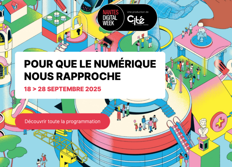 Capture d'écran de l'affiche de la 12e édition de la Nantes Digital Week.