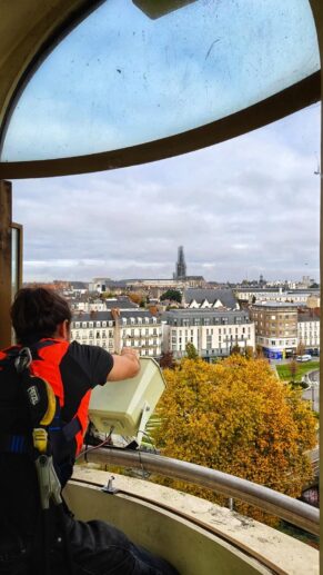 Les équipes de Novelty lors de l'installation.